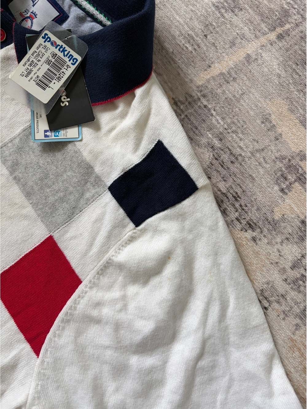 New Sport king vintage colour block large polo - Picture 4 of 6